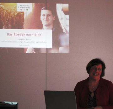 Neujahrsempfang 2018 Susanne Horn, Lammsbrauerei
