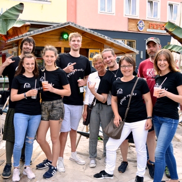 "Pflege rockt" am Stadtstrand "Pflege rockt" am Stadtstrand mit DJ Nudel